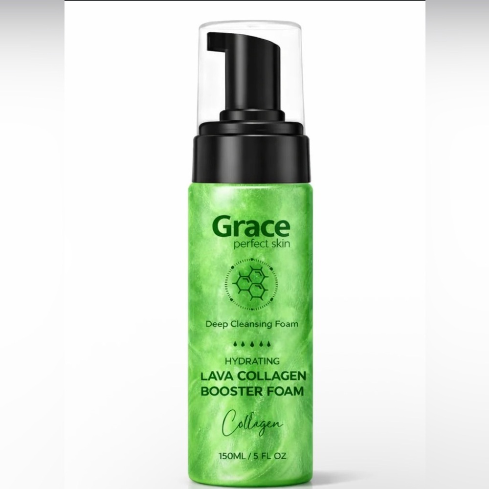 Grace Lava Collagen Hydrating Booster Foam Cleanser - 150ml NEW MSRP $99